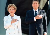 Nancy Reagan Wearing Flag Ring