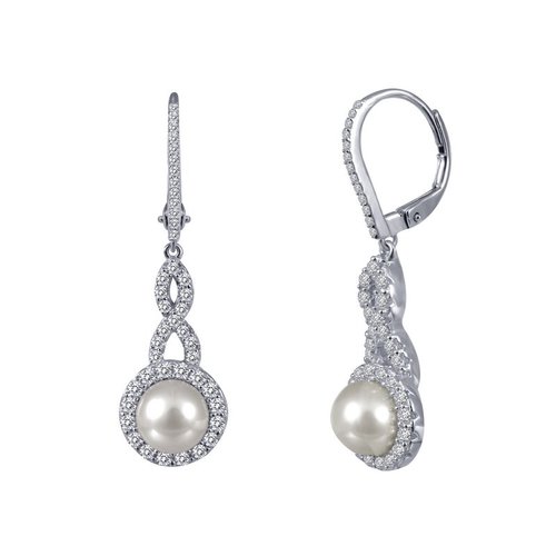 Freshwater Pearl Twist Drop Earrings