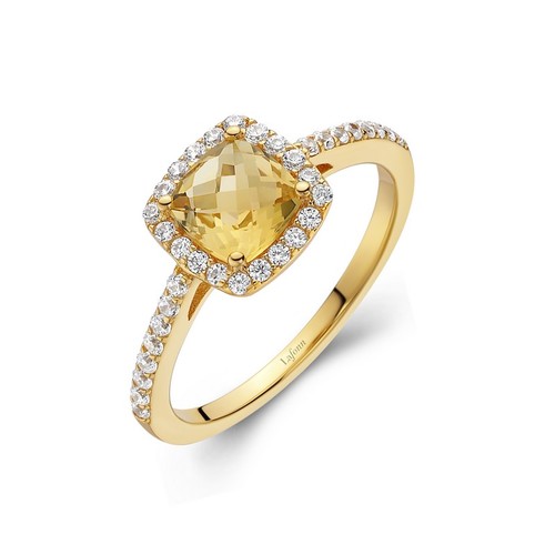 cushion cut citrine