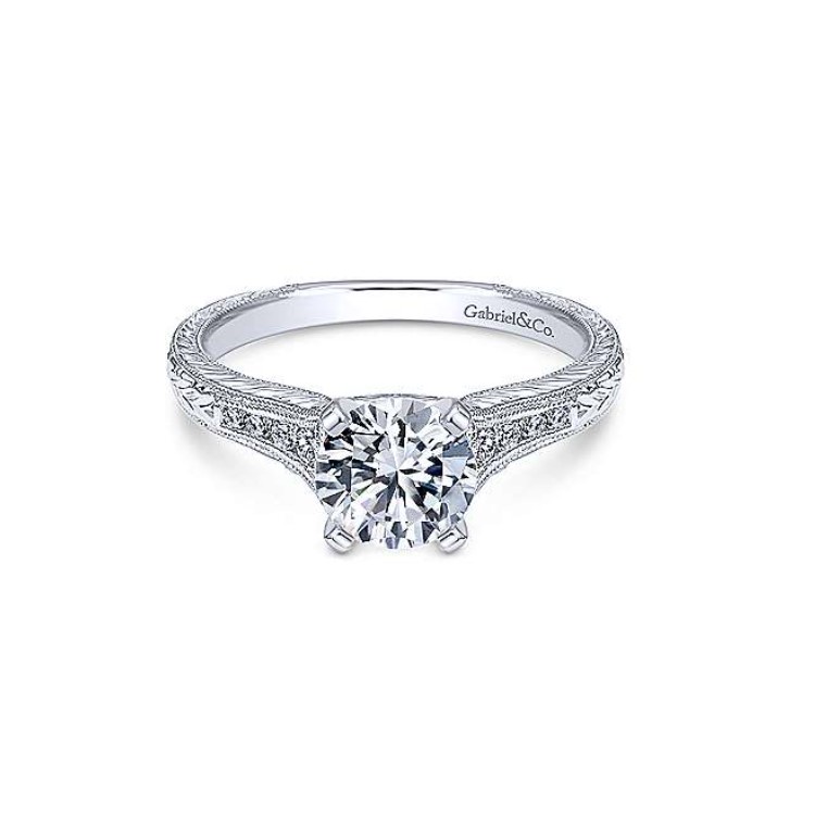 Diamond Semi-mount Engagement Ring