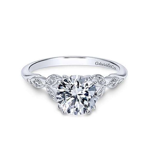 Diamond Semi-mount Engagement Ring