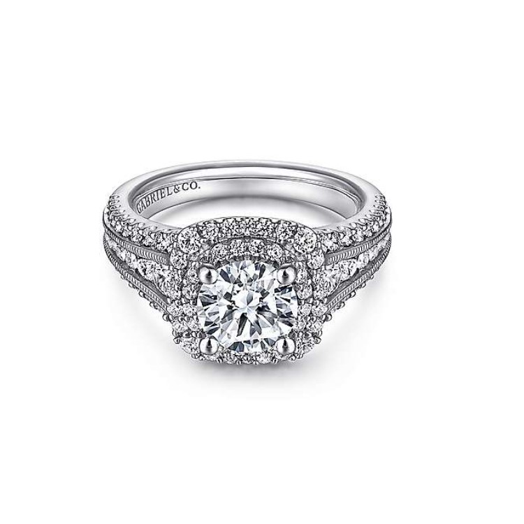 Diamond Semi-mount Engagement Ring