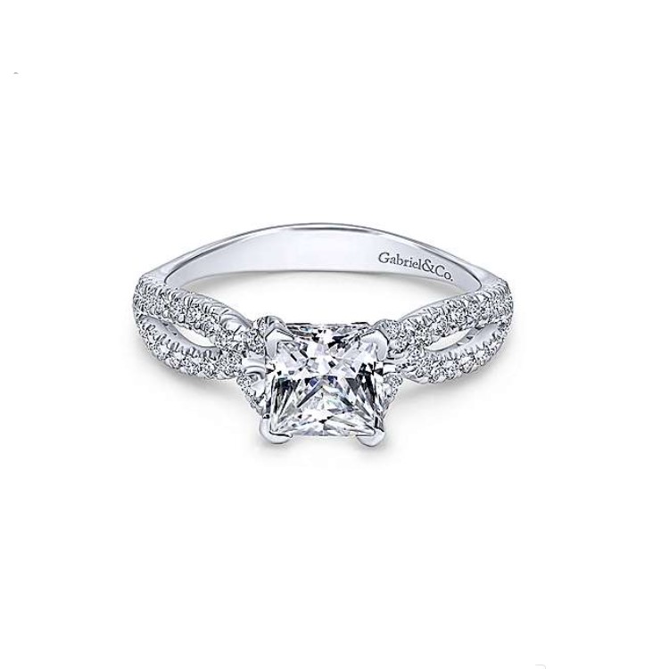 Diamond Semi-mount Engagement Ring