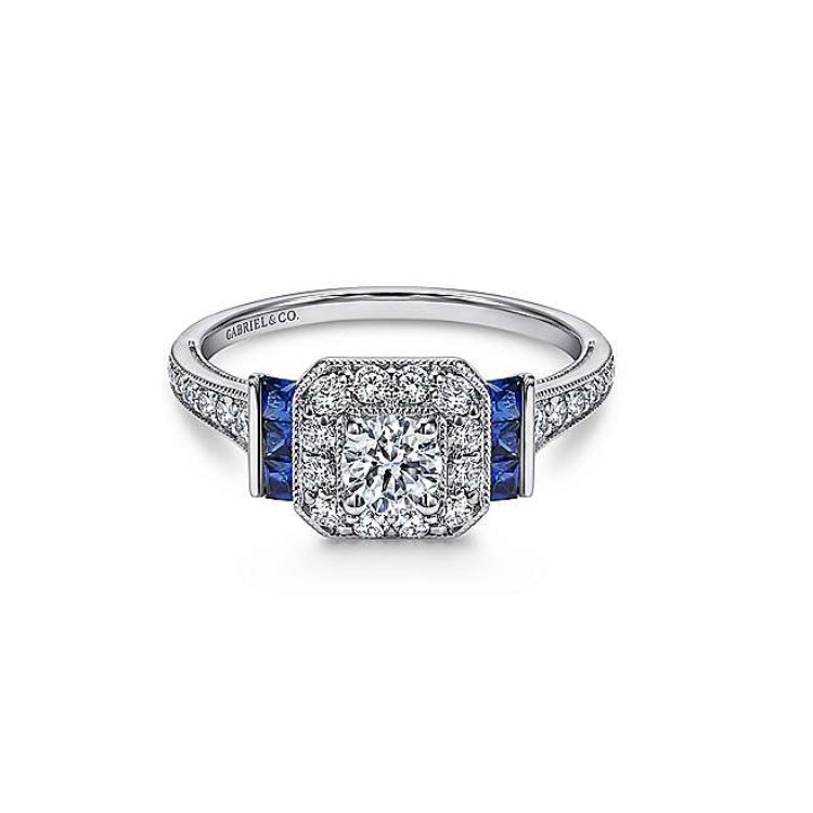 Diamond Semi-mount Engagement Ring