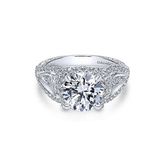 Diamond Semi-mount Engagement Ring