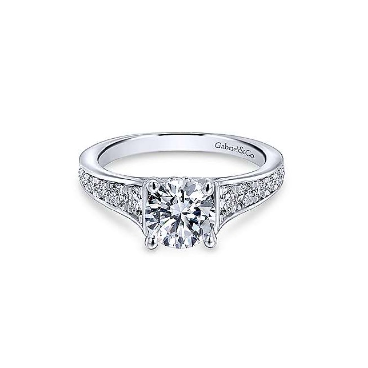 Diamond Semi-mount Engagement Ring