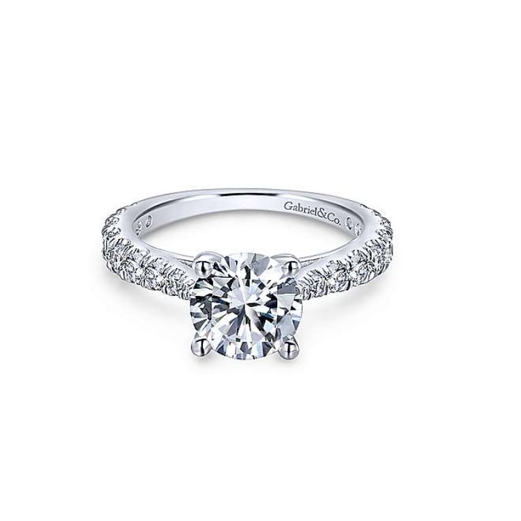 Diamond Semi-mount Engagement Ring