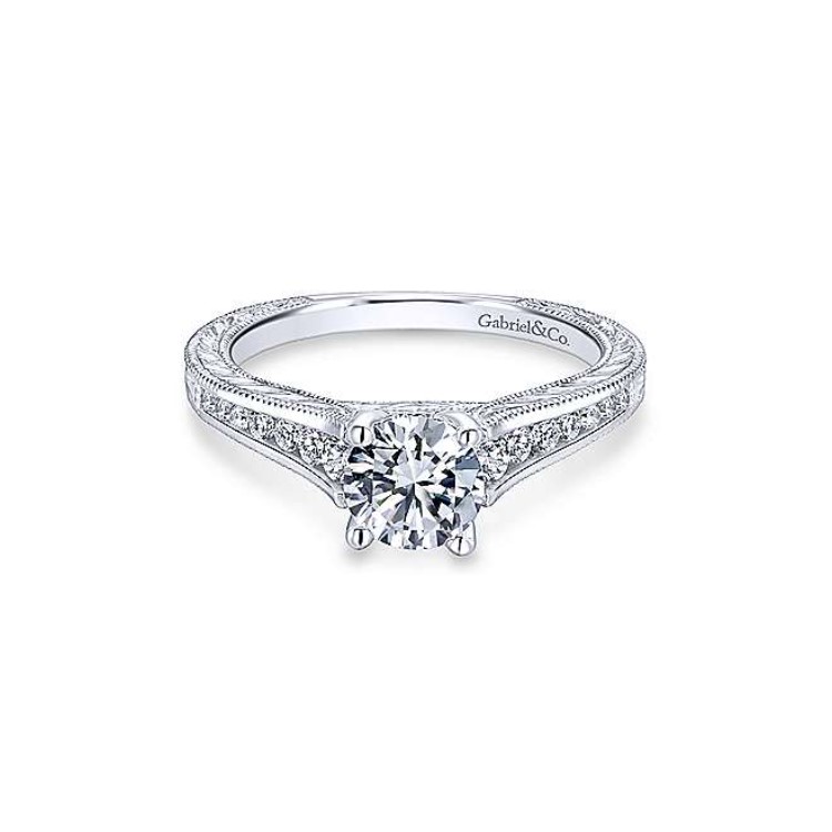 Diamond Semi-mount Engagement Ring