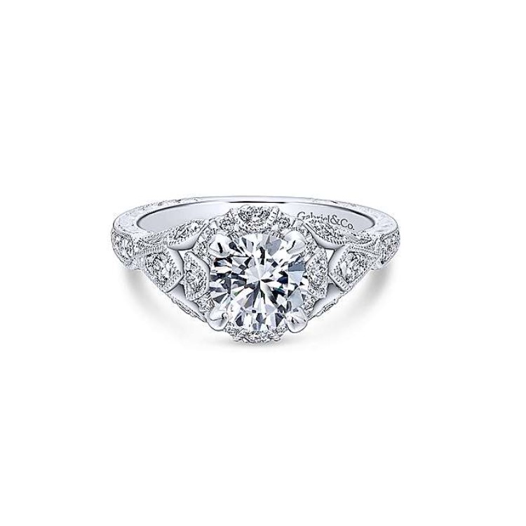 Diamond Semi-mount Engagement Ring