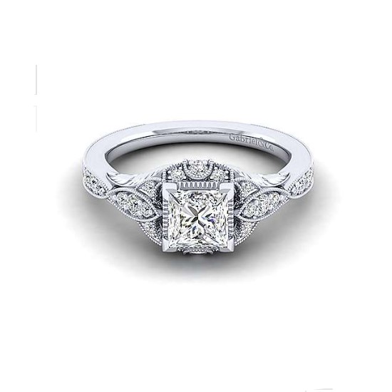 Diamond Semi-mount Engagement Ring