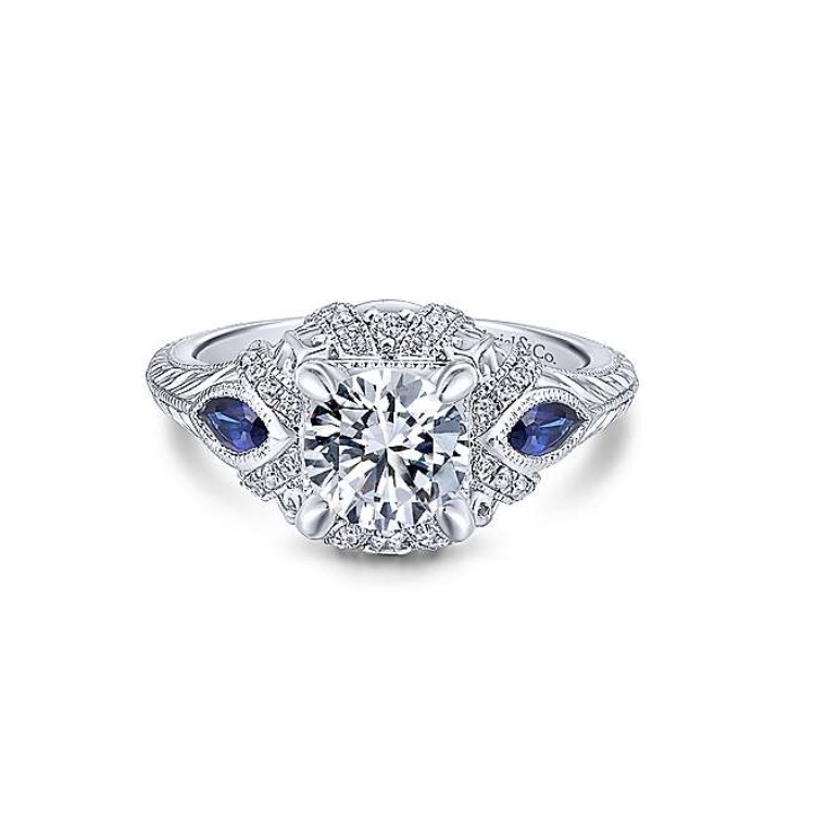 Diamond Semi-mount Engagement Ring