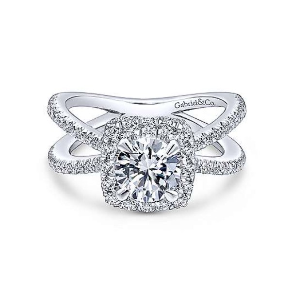 Diamond Semi-mount Engagement Ring