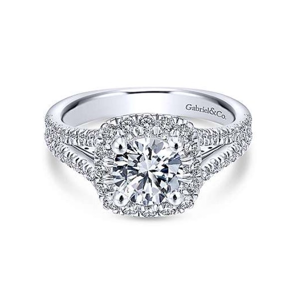 Diamond Semi-mount Engagement Ring