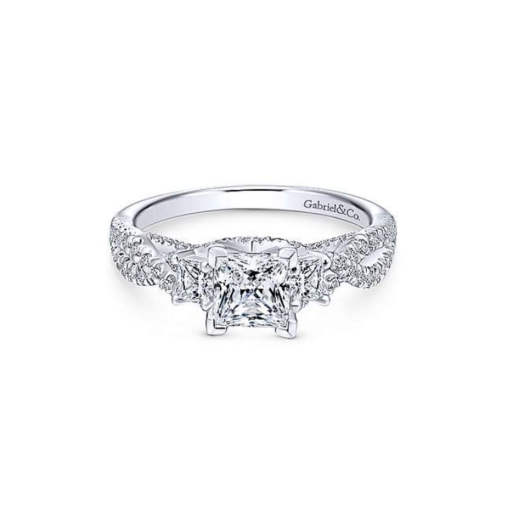 Diamond Semi-mount Engagement Ring