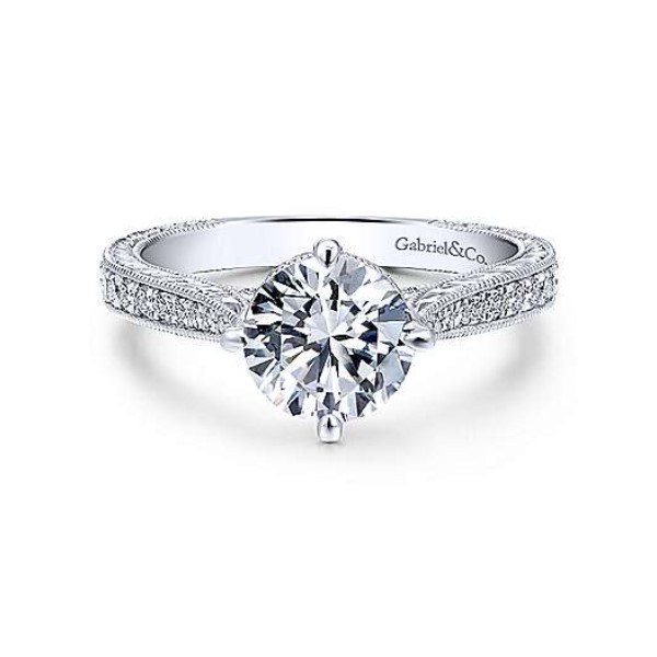 Diamond Semi-mount Engagement Ring