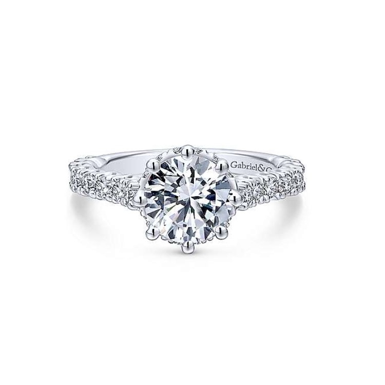 Diamond Semi-mount Engagement Ring