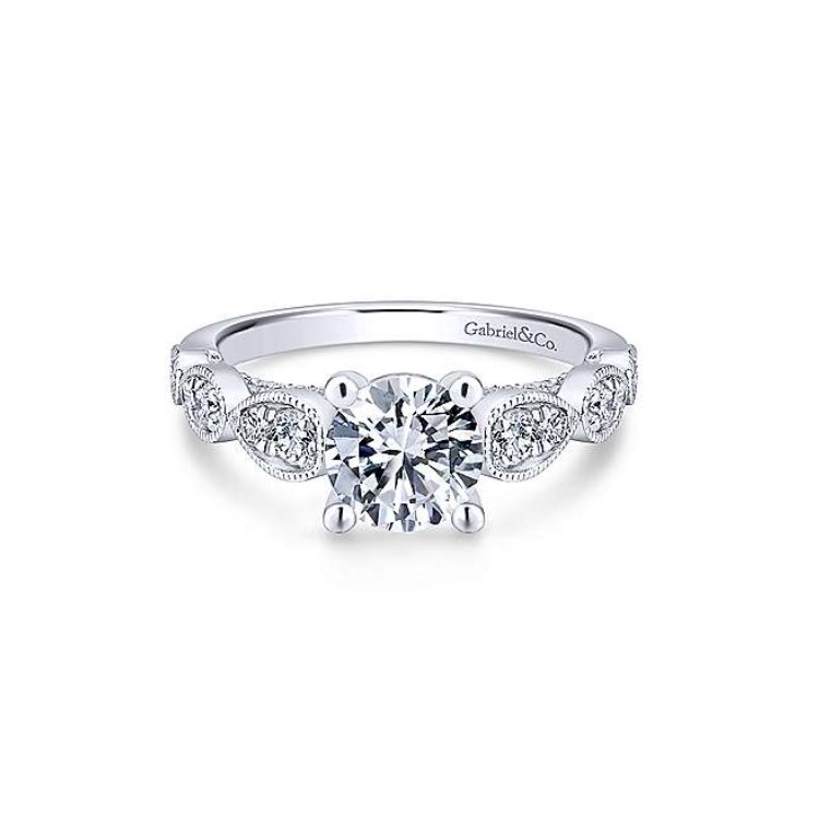 Diamond Semi-mount Engagement Ring