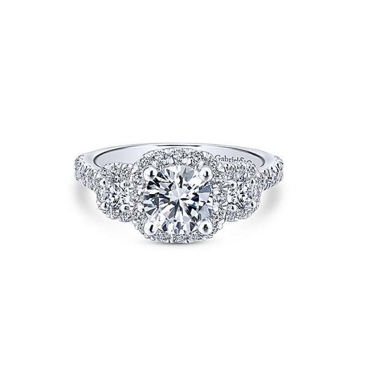 Diamond Semi-mount Engagement Ring