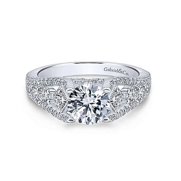 Diamond Semi-mount Engagement Ring