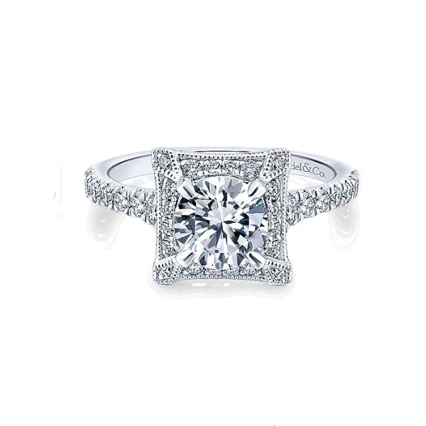 Diamond Semi-mount Engagement Ring