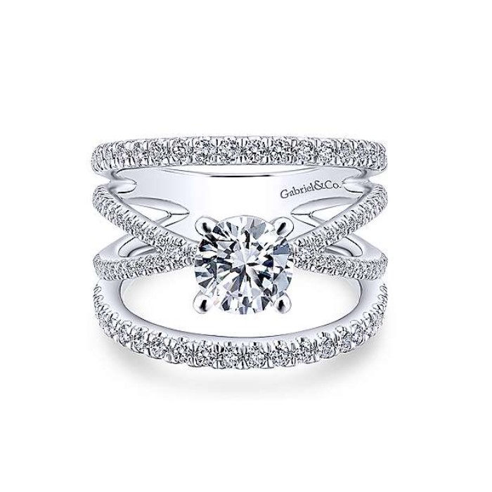 Diamond Semi-mount Engagement Ring