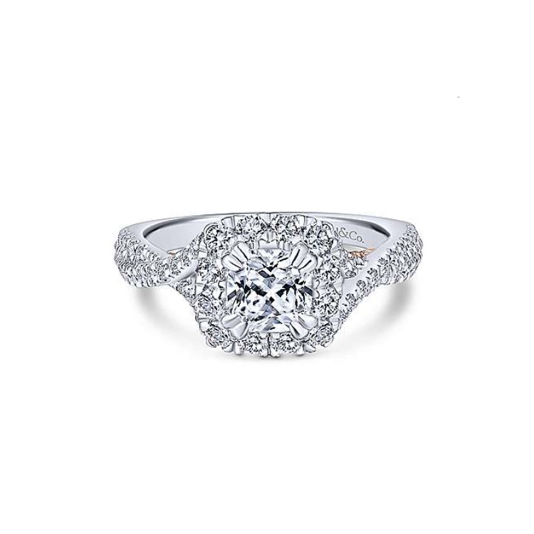 Diamond Semi-mount Engagement Ring