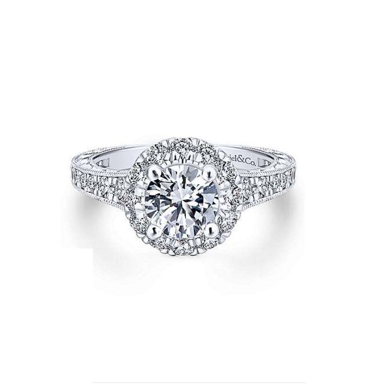 Diamond Semi-mount Engagement Ring