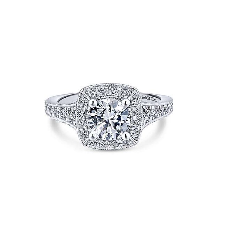 Diamond Semi-Mount Engagement Ring