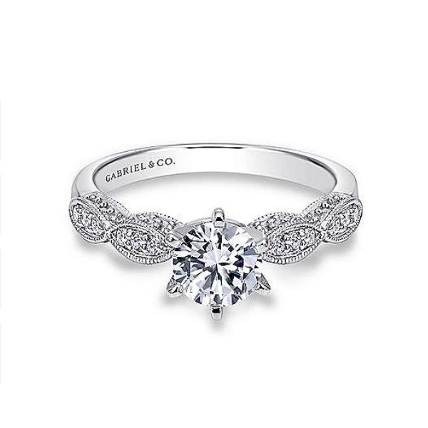 Diamond Semi-mount Engagement Ring