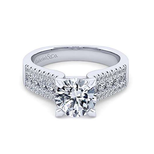 Diamond Semi-mount Engagement Ring