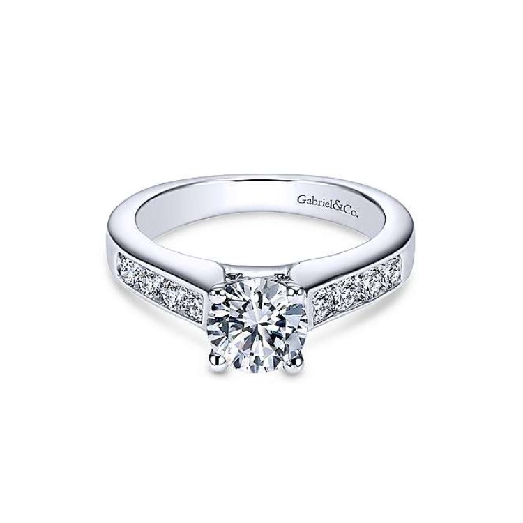 Diamond Semi-mount Engagement Ring