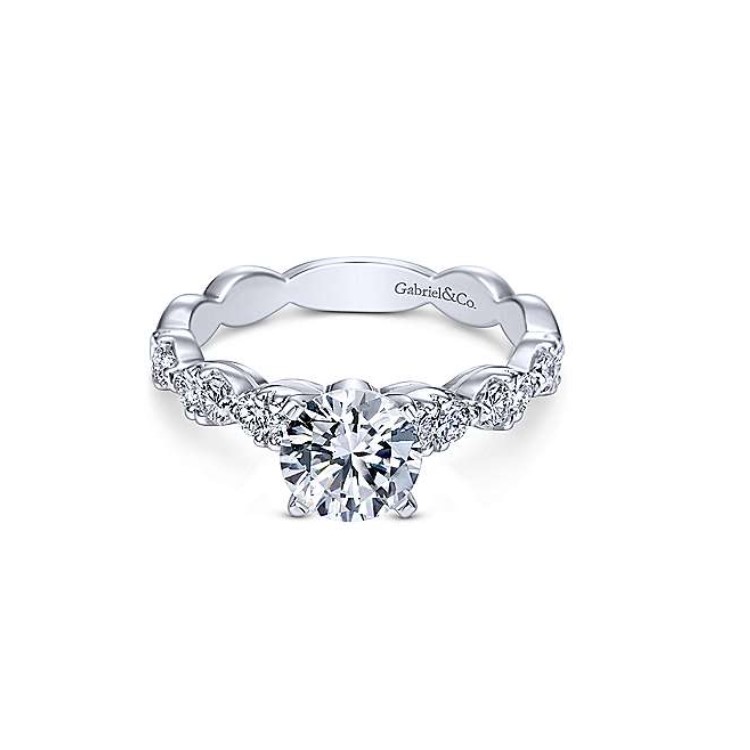 Diamond Semi-mount Engagement Ring