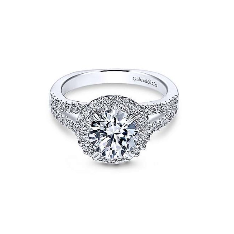 Diamond Semi-mount Engagement Ring