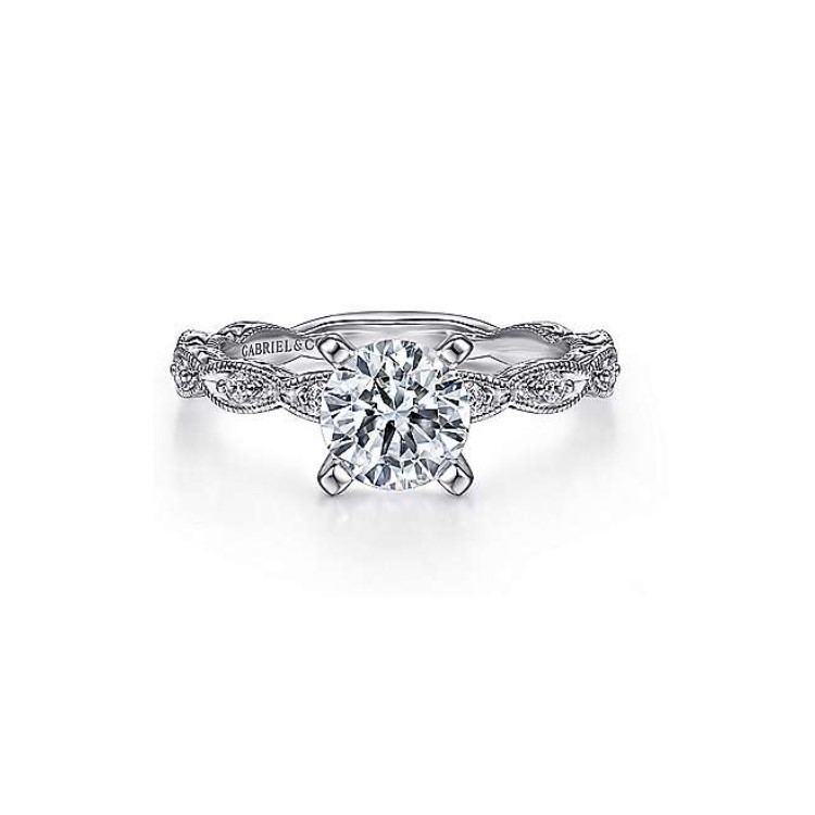 Diamond Semi-mount Engagement Ring