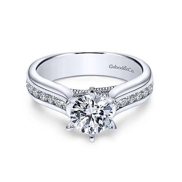 Diamond Semi-mount Engagement Ring