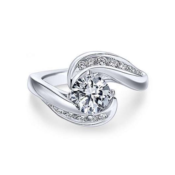 Diamond Semi-mount Engagement Ring