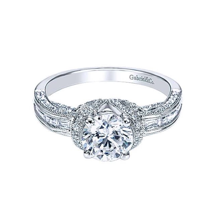 Diamond Semi-mount Engagement Ring