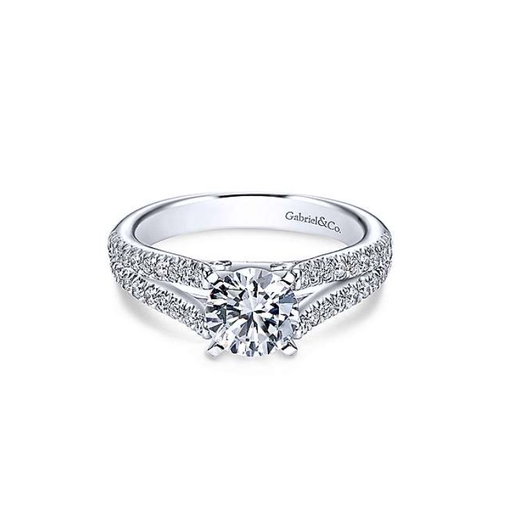 Diamond Semi-mount Engagement Ring