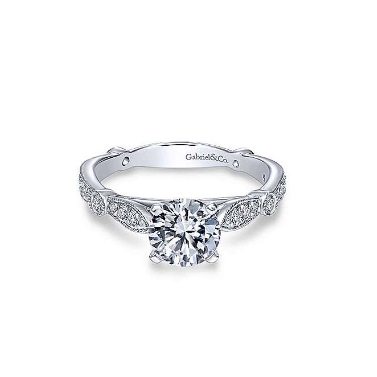 Diamond Semi-mount Engagement Ring