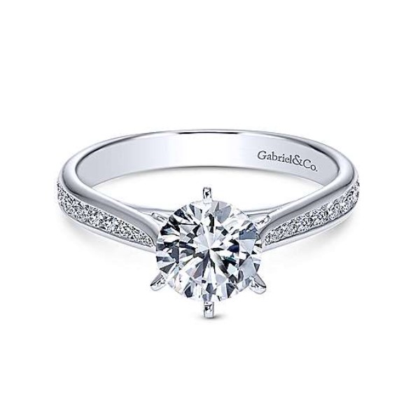 Diamond Semi-mount Engagement Ring