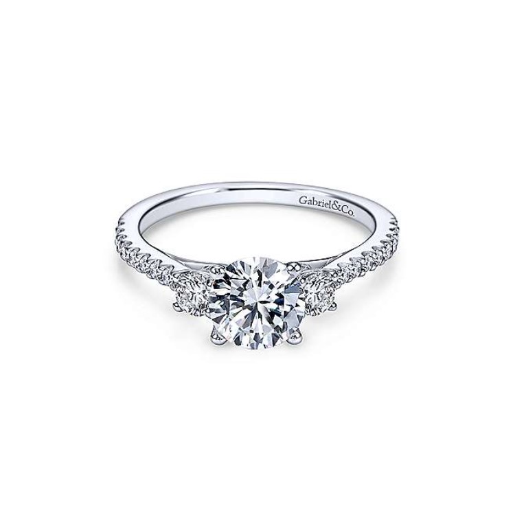 Diamond Semi-mount Engagement Ring