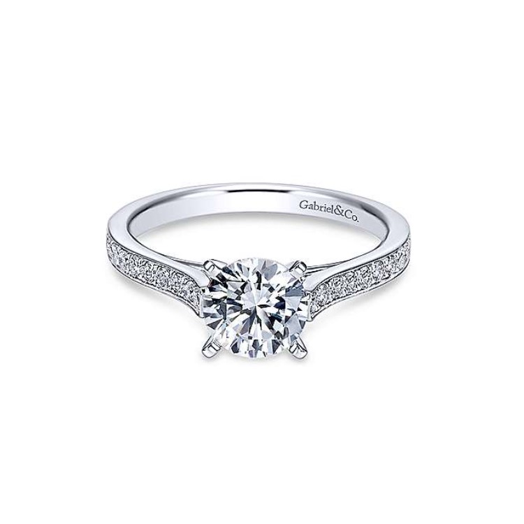 Diamond Semi-mount Engagement Ring