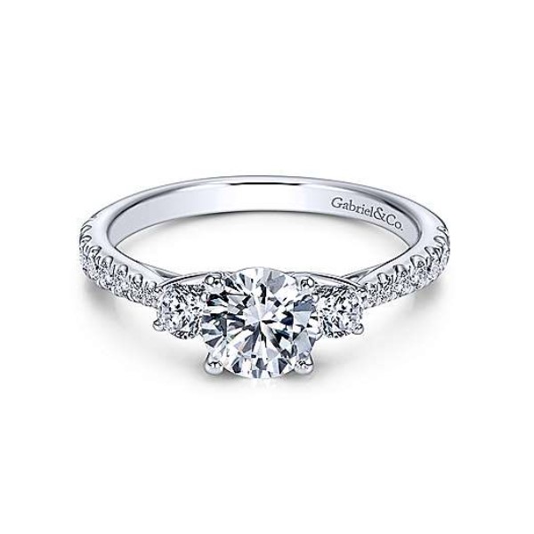 Diamond Semi-mount Engagement Ring