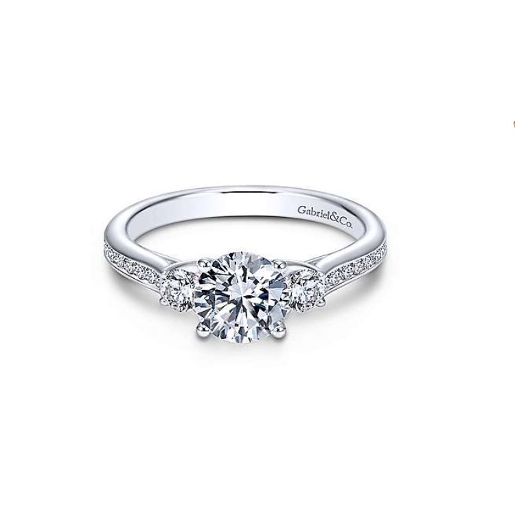 Diamond Semi-mount Engagement Ring