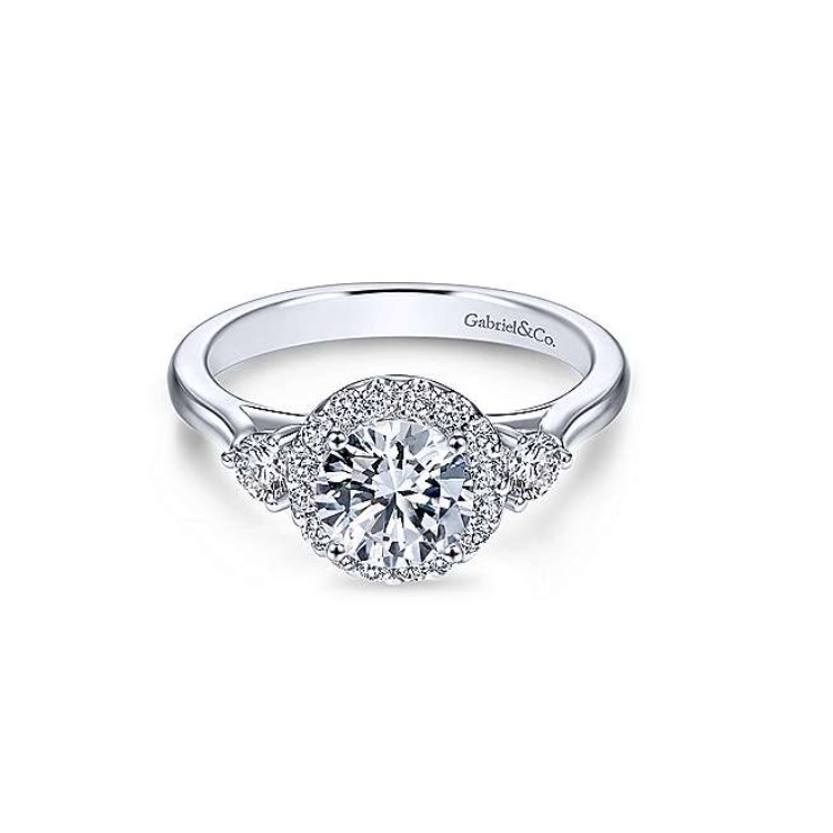 Diamond Semi-mount Engagement Ring