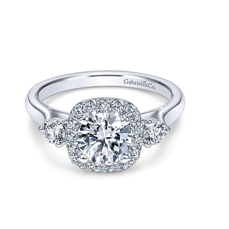 Diamond Semi-mount Engagement Ring