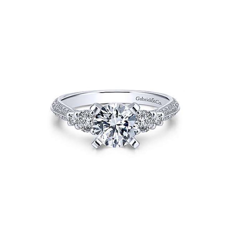 Diamond Semi-mount Engagement Ring