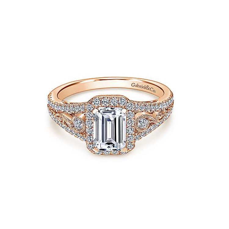 Diamond Semi-mount Engagement Ring