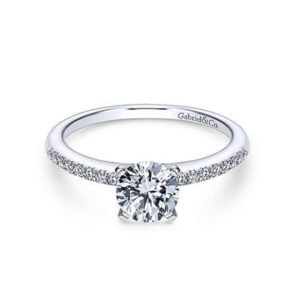 Diamond Semi-mount Engagement Ring