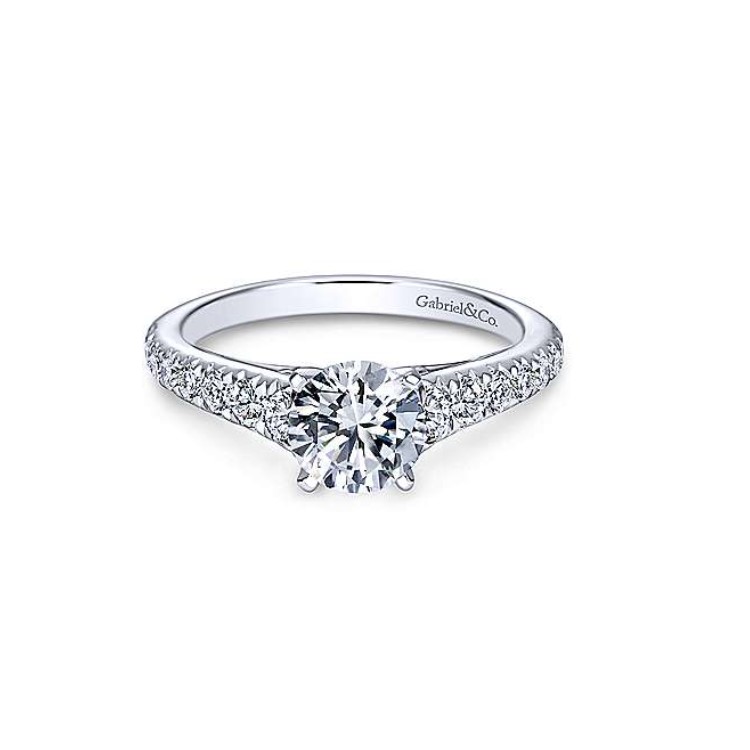 Diamond Semi-mount Engagement Ring